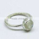 Rainbow Mist' Moonstone 925 Sterling Silver Ring thumbnail-1