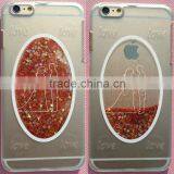 Flowing Sand Dynamic Liquid Glitter Bling Star Clear Hard Case for IPhone 6 thumbnail-1