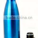 Custom logo dual-wall SS vacuum insulated Cola Bottle