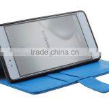 With Card Slot Photo Frame Holder Flip Case for Huawei P9 Litchi Grain PU Leather Wallet Cover MMT MT-5670 thumbnail-1