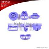 Newfangled Colorful 6 Pcs Plastic Cookie Cutter Set Supplier's Choice thumbnail-6