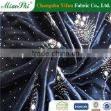 Ready Sale Elastic Two-colored Polyester Velour With Diamond Fabric