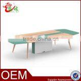 2016 High Quality Modern Meeting Table Solid Wood Legs Modular Conference Table M1650