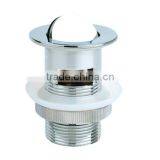 Brass Flap Drainer, Without Overflow Hole, Chrome Finish thumbnail-1