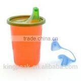 2015 Best Selling BPA Free 296ml Sippy Cup/Baby Traning Cup With Spill Proof Sippy Lids/Plastic Drink Cup thumbnail-2