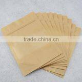 Food Grade Stand up Zipper Kraft Paper Bag With Clear Window Accept Custom Printing thumbnail-2