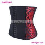 China Floral Printed 9 Steel Boned Waist Trainer thumbnail-4