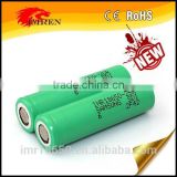 New green Samsung inr18650-25r 3.7V rechargeable battery Samsung 25R battery for mechnical mod/box mod