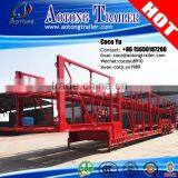 AOTU Transporation Hydraulic Tri Axles Car Hauler Suve Carrier Trailer Truck for Sale thumbnail-1