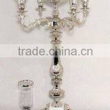 Elegant Silver Candelabra, Wedding Silver Candelabra thumbnail-1
