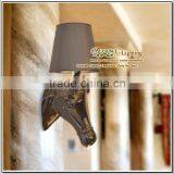 Free Shipping Creative Horse Wall Lamp Modern wall sconces light with Lampshade MB6001 W250mm X H580mm