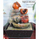 Mini Tabletop Pot Water Fountain With LED Light thumbnail-1