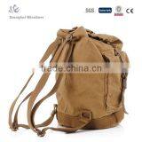 2015 Hot Sell Men's Cool Khaki Canvas Backpack for Camping and Hiking thumbnail-2