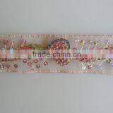 Exquisite Sequin Organza Embroidery Lace Trim thumbnail-1