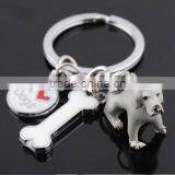 Custom Mini Security Bog Hard Pvc Zine Alloy Lover Key Ring