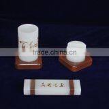 2016 Natural Jade Stone Pen Container thumbnail-1