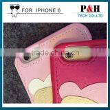 Factory Manufacture Cute Leather Phone Case for Apple IPhone 6 Back Covers thumbnail-5