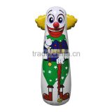 funny inflatable clown punching bag,cute kids inflatable clown roly poly