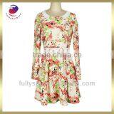Fancy Dresses for Girls Printed Long Sleeve Fashion Maxi Dress thumbnail-1