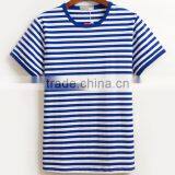 2016 Fashion Cheap Top Quality 100% Cotton Yarn Dyed Stripe Couple T-shirt Family thumbnail-3