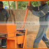 HR1-30 low investment mobile clay brick making machine manual interlocking brick machine