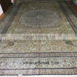 Persian Carpet Vintage Handmade Hand Knotted Pure Silk Carpet thumbnail-1
