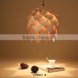 Modern Artichoke Lighting Crimean Pine Cone Wooden Pendant Lamp thumbnail-5