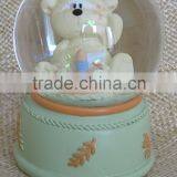 Hot Sale Cute and Simple Design Different Bear Figurines Snow Globes for Sale thumbnail-2