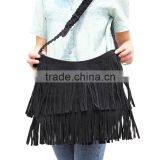 Hot Sale 2015 Fashion Women Handbag Tassel Cross Body Women Bag Solid Color Zipper Shoulder Bags Leather Handbags for Female thumbnail-6