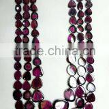 #MZZ Top Quality Watermelon Plain Tumble Bead Tourmaline thumbnail-3