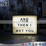 Modern A4 Led Lightbox Three Line Cinema Light Box Acrylic AA Battery Powered USB Cable+ 85 Letters Numbers DIY Home Art Decor thumbnail-2