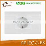 2015 European Style Schuko Electrical Socket IP20 Mechanism, 118-KA3 White thumbnail-1