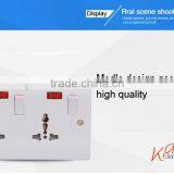 Factory Price Double 10A 3 Pin Wall Socket