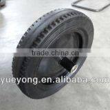 14 Inch Steel Rim Solid Rubber Wheel /rubber Powder Wheel With Good Friction