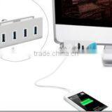 Premium 4 Port Usb 3.0 Hub for LCD Display, Shelves or Desks That is 1" Thick or Less [sliver] thumbnail-6