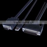 2 in 1 KVM SPIDER CABLE DB25 male to HDB15 Male/USB A Male