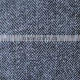 Houndstooth Wool Fabric With Polyester
