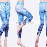 High Quality Colorful Printing Ladies Wearing Tight Yoga Pants Hot Sale thumbnail-4