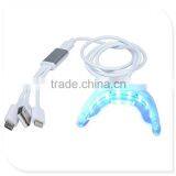 Teeth whitening light with light accelerator for smart phone & USB Suit for iPhone, Android, or USB