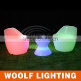 Cute Waterproof Indoor and Outdoor used LED Round Table Furniture