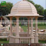 Outdoor Garden Decoration Stone Carving Marble Gazebo With Column thumbnail-1