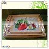 Wholesale S/3 Mini Craft Serving Wooden Trays Pallet Coaster thumbnail-4