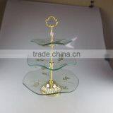 Wholesale 3 Tier Wedding Glass Cake Stand thumbnail-1