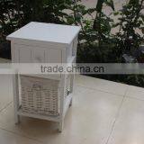 White Wooden Wicker Chest of Drawers ,Wooden Storage Chest thumbnail-3