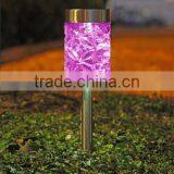 12pk Stainless Steel Solar Deco Garden Lawn LED Path Light thumbnail-5