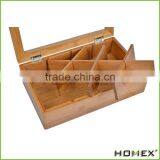 Bamboo Presentation Box, 8 Slot, Tea Not Included/Homex_Factory thumbnail-1