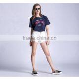 2017 New Fashion Jeans Plus Size Denim Shorts in 4 Colors Thin Style for Girls thumbnail-3