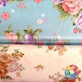 Wholesale Aqua Pinks Floral Flower Woven Cotton Fabric Size 100*150 cm thumbnail-5