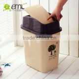 Hot selling practical square dustbin with flip lid