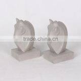 Home Deco Novelty Animal Horse Head Book Stand Modern Concrete Cute Bookends thumbnail-3